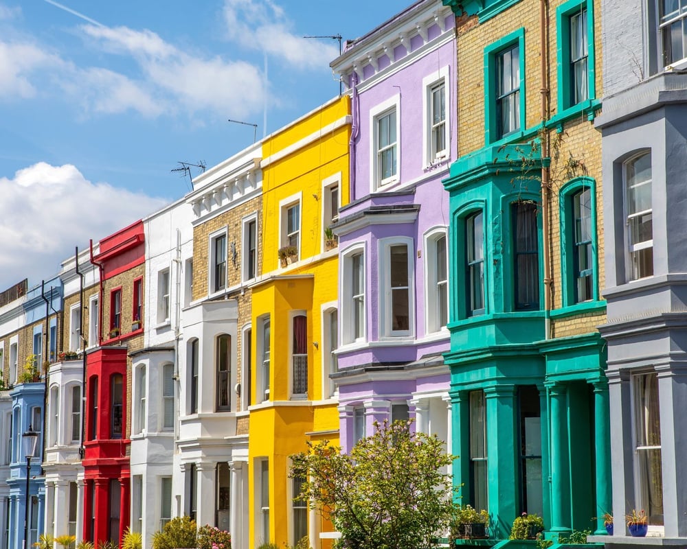 Notting Hill’s Colourful Houses