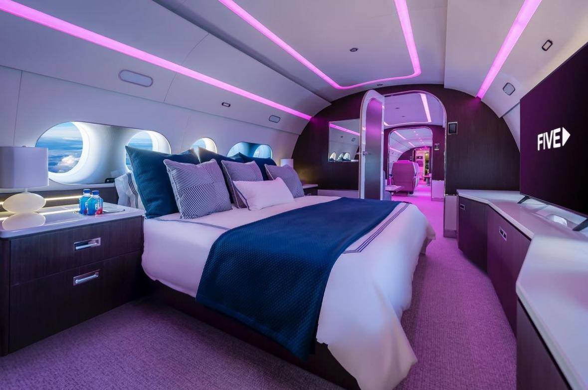 The World’s Most Impressive Private Jets with Bedrooms